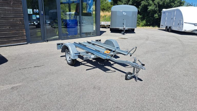 remorque porte moto 2 rails motos location à louer pas cher lussan uzès alès