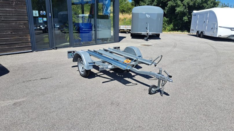 remorque porte moto 2 rails motos location à louer pas cher lussan uzès alès