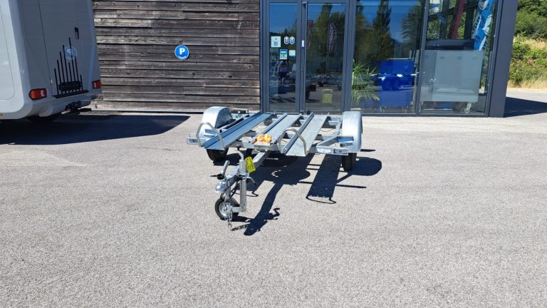 remorque porte moto 2 rails motos location à louer pas cher lussan uzès alès