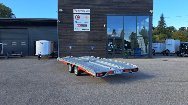 Location Porte Voiture 3500 kg loc remorque porte ouvert voiture brian james trailers T Transporter 3t5 Lussan Uzès Nîmes Alès Bagnols Montpellier Avignon Location