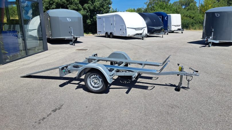 remorque porte moto 2 rails motos location à louer pas cher lussan uzès alès