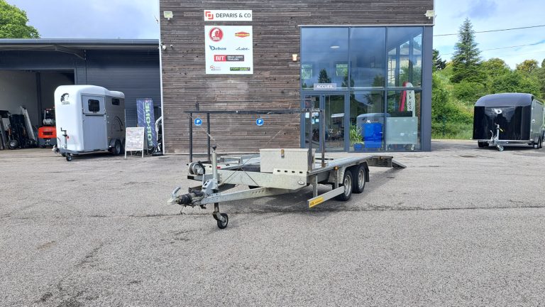 Remorque porte voiture d'occasion Niewiadow Jupiter 4,5m x 2m 2700 kg lussan montpellier uzès montpellier avignon montélimar