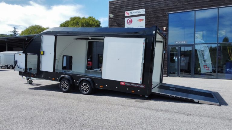 remorque porte voiture brian james bjt race sport uzès avignon montpellier alès