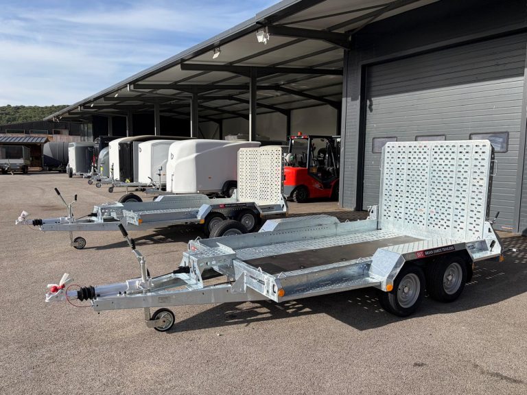 Remorque porte engin brian james trailers digger plant 3m2 x 1m7 neuf disponible lussan avignon montpellier bagnols alès