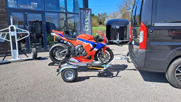 Remorque porte moto for one avignon alès montpellier uzès